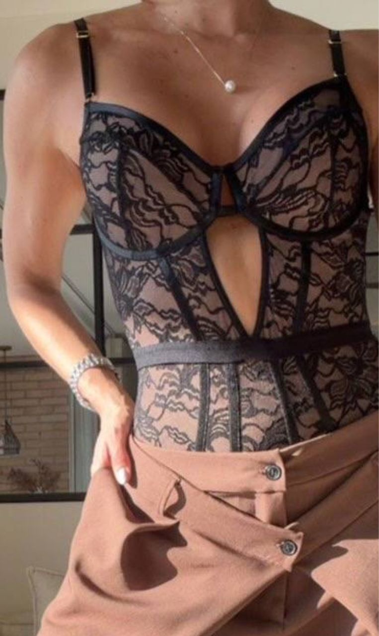 Body con Tiras y Copa Forrada para Mujer Body con tiras y copa forrada